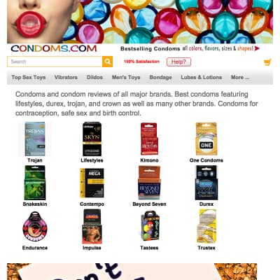 The Hottest Condoms Sex Toys Sites | XXXConnect.com
